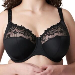 PRIMADONNA sz38I (6D) Deauville Full-cup Underwire Bra in black (EUC)